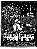 Glad Tidings Christmas Poster Template