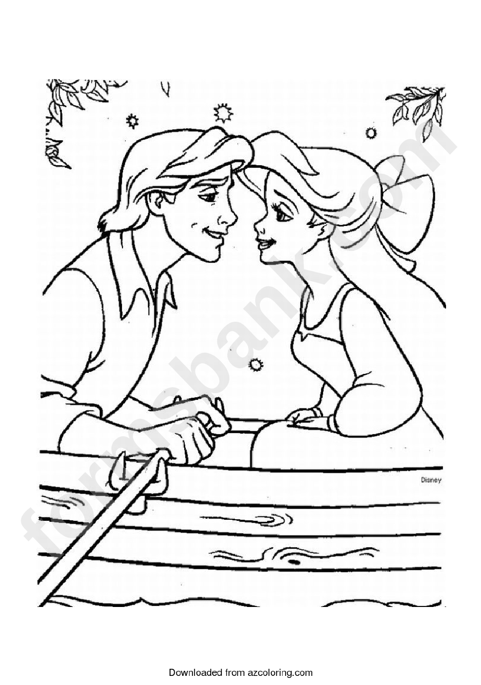 The Little Mermaid Coloring Page