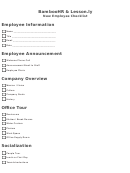 New Employee Checklist Template