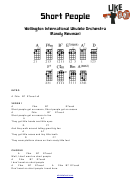 Sshort People - Randy Newman Printable pdf