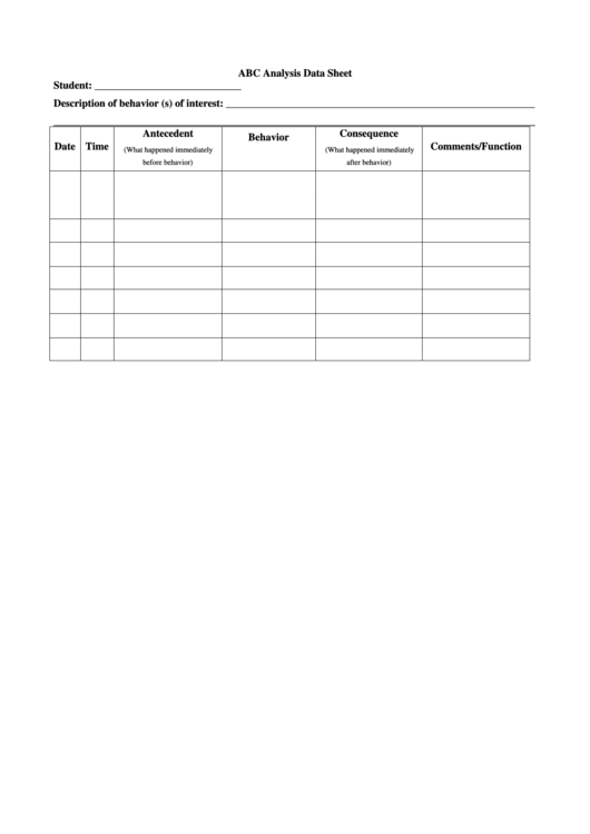 Abc Data Sheet Printable Printable Word Searches