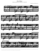 Fur Elise - Ludwig Van Beethoven Sheet Music