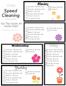 Speed Cleaning Checklist For The Work At Home Mom