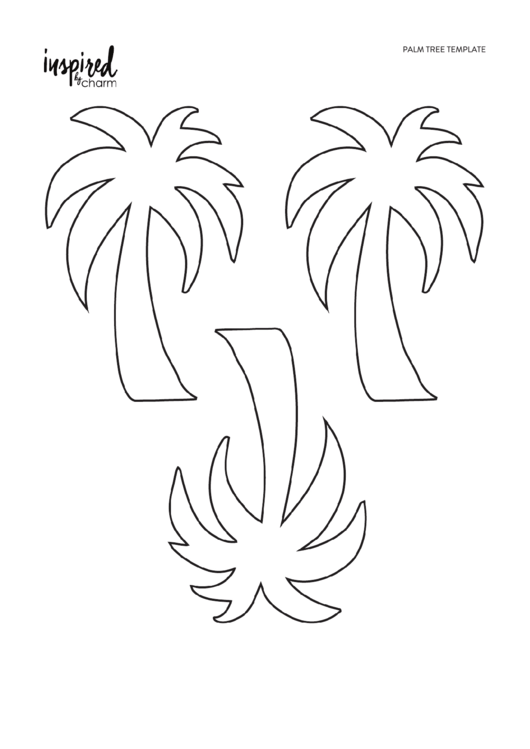 Palm Tree Template printable pdf download