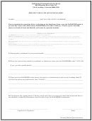 Present Health Questionnaire - Dodmerb