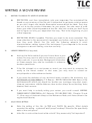Writing A Movie Review Printable pdf