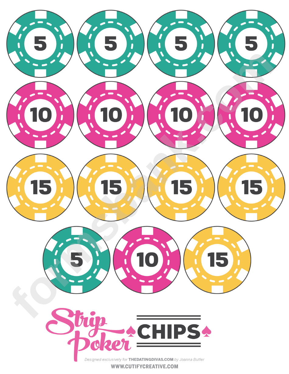Strip Poker Texas Holdem Rules Sheet