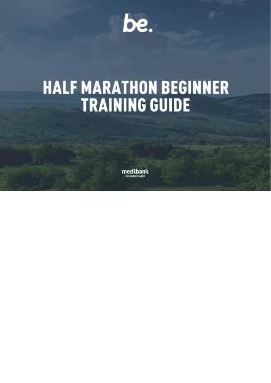 Half Marathon Beginner Training Guide Printable pdf