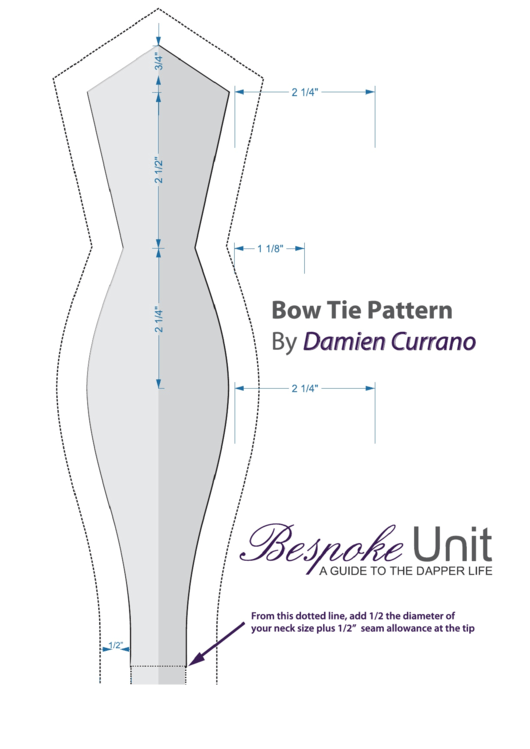 bow tie pattern printable pdf download
