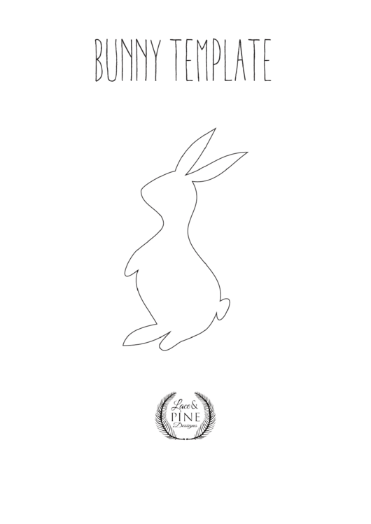 Bunny Template Printable pdf
