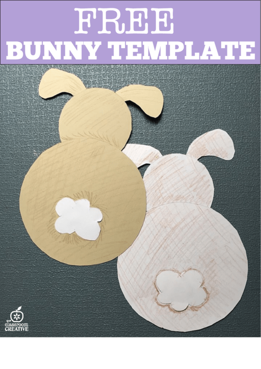 Cut-Out Bunny Template Printable pdf