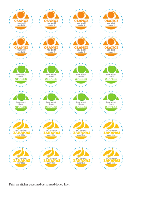 Fruit Labels Templates Printable pdf