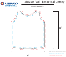 Mouse Pad - Basketball Jersey Template