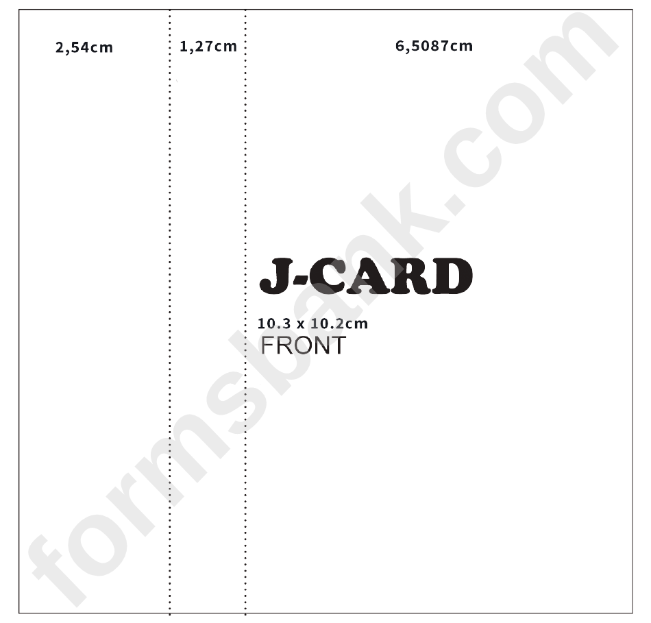 Cassette J Card Template Microsoft Word