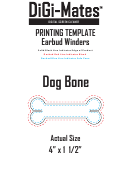 Dog Bone Shape Template