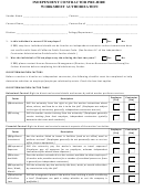 Independent Contractor Pre-hire Worksheet Authorization Form