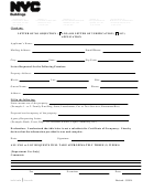 Letter Of No Objection Or Letter Of Verification Application Form