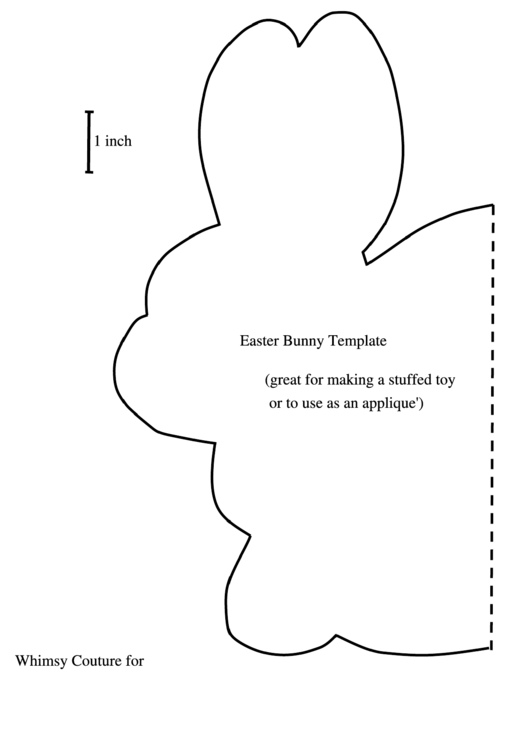 Foldable Easter Bunny Template