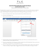 Apa Style Running Headers In Microsoft Word Instructions For Mac