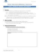 Web Design Worksheet Printable pdf