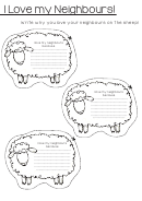 Sheep Notes Template