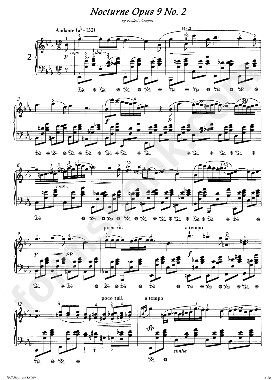 Nocturne Opus 9 No. 2 - Frederic Chopin