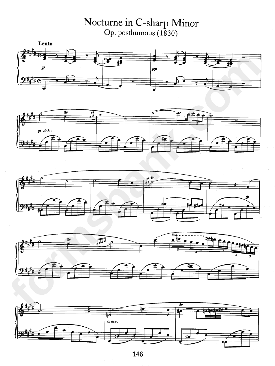 Nocturne In C-Sharp Minor - Op. Posthumous (1830)