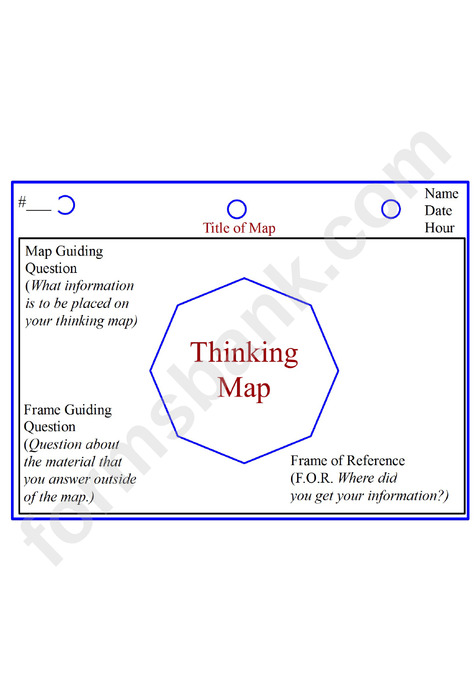 Thinking Map Template