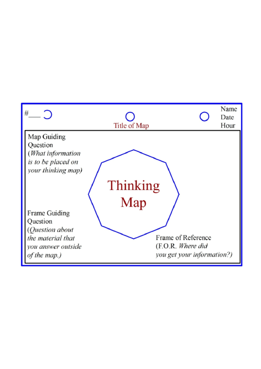 Thinking Map Template Printable pdf