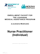 Nurse Practitioner Enrollment Packet For The Louisiana Medical Assistance Program