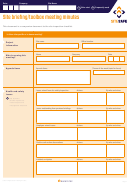 Site Briefing/toolbox Meeting Minutes Printable pdf