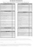 Tax Deduction Worksheet For Pilots, Flight Attendants, & Other Airline Personnel