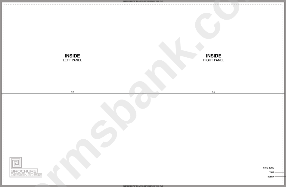 17 X 11 Bi-Fold Brochure Template