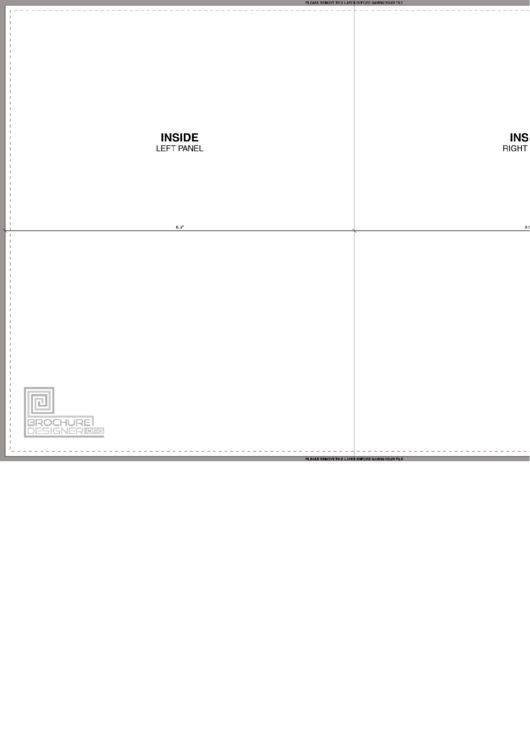 17 X 11 Bi-Fold Brochure Template Printable pdf