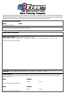 Show Planning Template