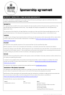 Sample Sponsorship Agreement Template Printable pdf