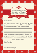 Official Santa Clause Letter Template
