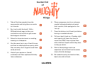 Naughty Bucket List Template For Couples