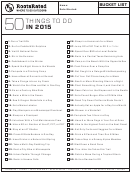50 Things To Do Bucket List Template