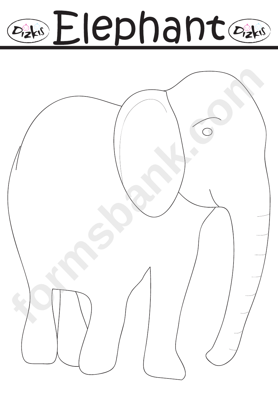 Large Elephant Template