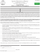 Form Nr-af3 - Seller's Certificate Of Exemption