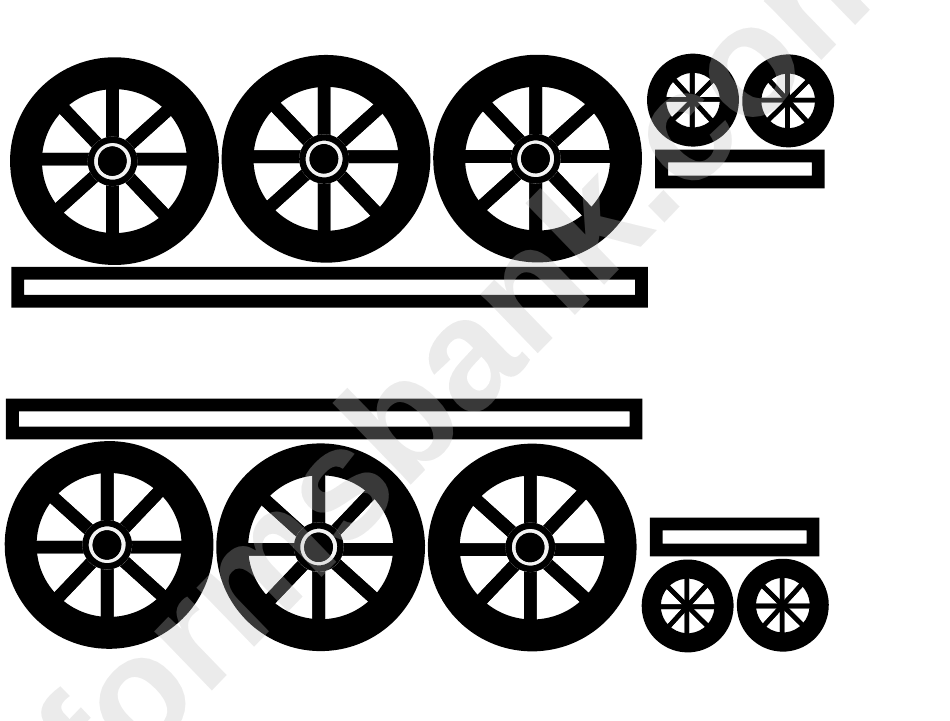 Train Wheels Template printable pdf download