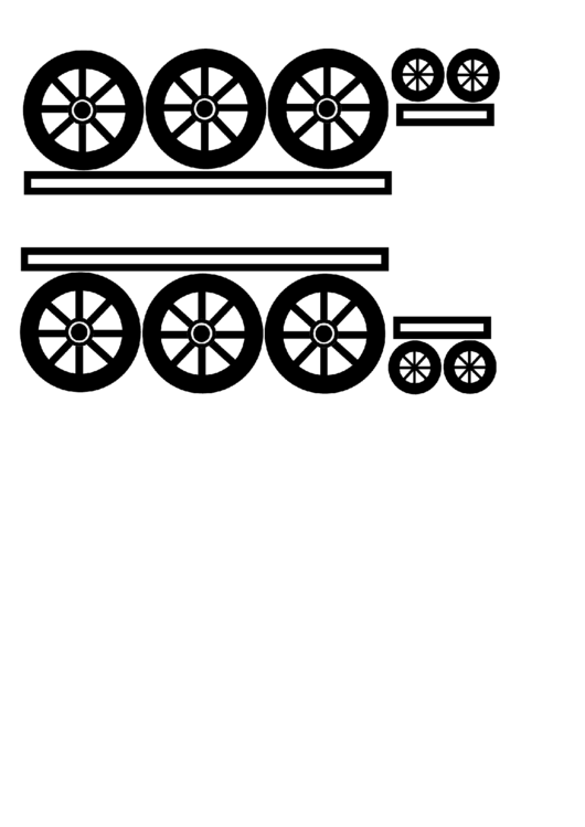 Train Wheels Template Printable pdf