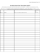 Labor Standards Form 19 - In-kind Donation Tracking Sheet