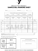 Sample Bill Ranking Sheet - Kentucky Ymca Youth Association