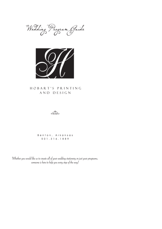 Sample Wedding Program Template Printable pdf