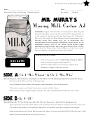 Missing Milk Carton Ad Template