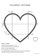 Cut-out Heart Envelope Template