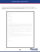 Sample Letter Of Appeal Template