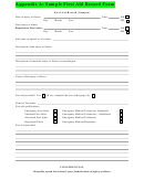Appendix A: Sample First Aid Record Form